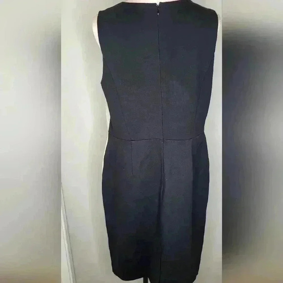 Ann Taylor NWT Sheath V Neck Dress New Cotton Linen Womens Size 14 - Picture 4 of 8